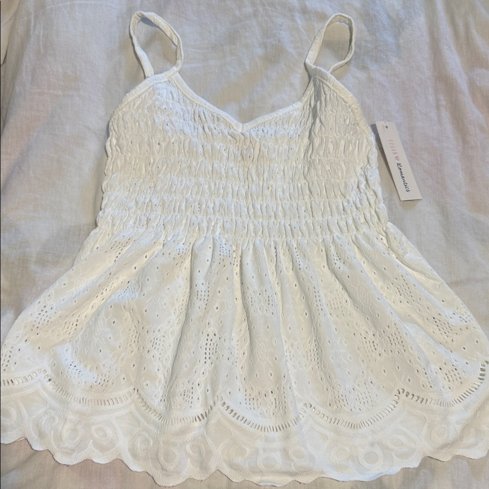 URBAN Romantics White Eyelet Camisole
